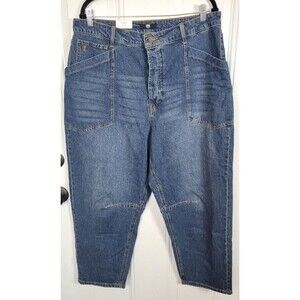 NWT Frye Womens Barrel Jeans Size 14 Medium Wash